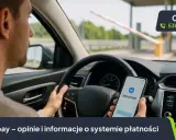 Autopay co to? Kierowca płaci telefonem przy bramkach. System płatności Autopay ułatwia przejazd.