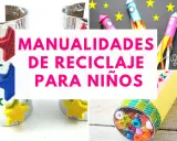Manualidades con materiales reciclados: cohetes espaciales, un caleidoscopio y adornos con estrellas. ¡Ideas creativas para niños!