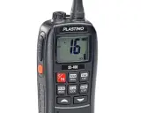 Talkie-walkie Plastimo SX-400 affichant le canal 16, la fréquence VHF libre pour la sécurité maritime.