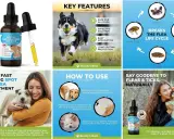 Une femme câline son chien, avec une bouteille de traitement anti puces naturel. Le produit est facile à appliquer et efficace.