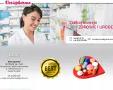 Uśmiechnięta farmaceutka w aptece. Zadbaj o zdrowie i urodę z Verispharma, gdzie znajdziesz suplementy, np. maxiluten.