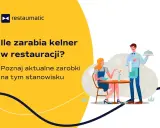 Kelner serwuje danie klientce. Dowiedz się, ile zarabia kelner za godzinę w restauracji.