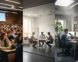 Wykład, dyskusja w sali konferencyjnej i praca w laboratorium – to wszystko może być częścią drogi do zdobycia tytułu magistra.