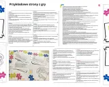 Gra planszowa z pytaniami o relacje, gdzie ścieżka składa się z elementów "szkoła", "rodzina", "przyjaciele". Skala durowa.