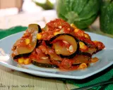 Calabacín con tomate y maíz, un plato casero lleno de sabor.