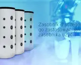 Zbiornik kombinowany: czy warto go zastosować i jaki rodzaj wybrać? Trzy cylindryczne bojlery stoją obok siebie.