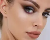 Tutorial de como pintarse los ojos para que se vean mas grandes con ahumado oscuro y labios nude.