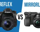 Confronto tra reflex Canon e mirrorless Sony, un'evoluzione dalla prima macchina fotografica digitale.