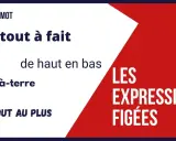 Expressions figées : "tout à fait", "de haut en bas", "pied-à-terre", "tout au plus". On apprend de par ou de part ces expressions.