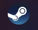 Logo Steam. Gotowy do steam aktywacja klucza i rozpoczęcia gry.