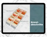 Modell eines Gebäudes mit unterteilten Brandabschnitten. Dies zeigt, was Brandschutz bedeutet: Sicherheit durch Unterteilung.