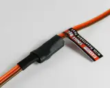 Jeti BEC mit rückstellbarer Sicherung, orange und braune Kabel.