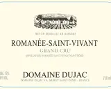 Étiquette de vin Romanée-Saint-Vivant Grand Cru, millésime 2010, Domaine Dujac. Un grand cru de Bourgogne.