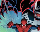 Spider-Man walczy z groźnym Carnage'em w grze The Amazing Spider-Man 2.