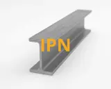 Viga IPN de acero, un perfil metálico en forma de I, ideal para construcciones robustas.