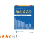 Copertina libro "AutoCAD: guida facile al disegno CAD 2D e 3D". Illustra un progetto architettonico con edifici.