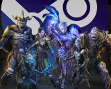 Złowroga drużyna potworów i wojowników gotowa na przygodę w stylu dungeon crawler.