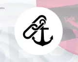Kotwica połączona z ogniwami łańcucha, symbolizująca trwałe połączenie. To idealny js match dla Twojej strony.