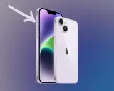 Strzałka wskazuje przyciski głośności na iPhonie, które pomogą Ci dowiedzieć się, jak wyłączyć tryb skupienia iPhone.