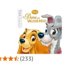 La Dama y el Vagabundo, dos perros de Disney, se miran tiernamente.