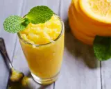 Orzeźwiająca pomarańczowa granita, idealna na upalne dni. Ten prosty granita przepis to gwarancja smaku.