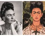 Frida Kahlo na zdjęciu i w obrazie z małpą i kotem. Ciekawe frida kahlo ciekawostki.