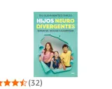 Libro "Hijos Neuro Divergentes" de Dra. Elena Benítez Cerezo, con tres niños sonriendo a través de un agujero.