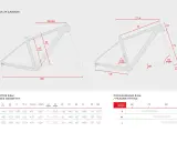 Geometria ramy rowerowej Peak 29 Carbon. Tabela rozmiarów i dopasowania do wzrostu, np. rama 17 cali na jaki wzrost?