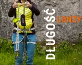 Wspinacz prezentuje lonże wspinaczkowe. Dowiedz się, jak zrobić lonżę, by bezpiecznie wspinać się!