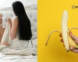 Para, gdy mam HPV, co z seksem? Pół nagich ludzi w łóżku i banan z kremem.