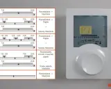 Fragment instrukcji obsługi tybox 117 po polsku, pokazujący harmonogramy ogrzewania dla różnych dni tygodnia.