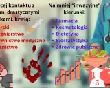 Porównanie kierunków studiów medycznych: te z największym kontaktem z pacjentem i te najmniej inwazyjne.
