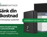 Sänk elkostnaden med Ferroamp-systemet. Solpaneler, batteri och EnergyHub för nordpolen energi. Installerat och klart fr. 98.500:-.