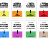 Les 8 volumes de "Le Pervers Narcissique" de Pascal Couderc, abordant l'identification, les stratégies, les relations toxiques, la famille, la victime, la sortie, la reconstruction et les témoignages.