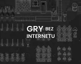 Pixelowa farma z napisem "GRY BEZ INTERNETU". Idealne gry offline na PC dla każdego gracza.
