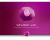 Warnung: Mac-Virus gefunden! Suche nach Gefahren ... Stoppen Sie die Bedrohung jetzt.