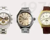 Tre orologi Zenith storici: un cronografo El Primero, un Defy e un modello in oro con fasi lunari.