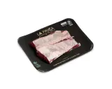 Carne de cerdo de La Finca Jiménez Barbero, envasada con menos plástico.