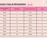 Guida taglie reggiseno Italia: misura torace, taglia italiana, misura seno e coppa. Trova la tua taglia media perfetta.