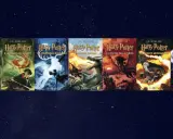 I sette libri di Harry Potter in ordine: dalla Pietra Filosofale ai Doni della Morte, con le iconiche copertine Salani.