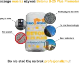 Beton B-25 Plus Promotor: ile cementu na m3 betonu b25? Wytrzymałość powyżej 25 MPa, kruszywo do 8 mm, bez spękań. Idealny do prac konstrukcyjnych.