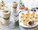 Délicieux dessert nouvel an facile : verrine crémeuse et truffes blanches au chocolat, parfaits pour les fêtes.