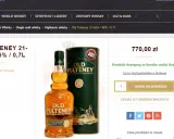 Butelka i tubka whisky Old Pulteney 21-letniej.