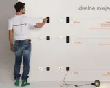 Na jakiej wysokości włączniki i gniazda? Wykres pokazuje idealne umiejscowienie: 150 cm dla informacji, 110-120 cm dla akcji, 30 cm dla zasilania.