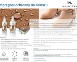Impregnacja zamszu Nanotex chroni buty przed wodą, solą i plamami, zachowując ich wygląd i "oddychanie".