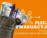 Gotowy zestaw ucieczkowy: plecak Magnum, linka paracord, filtr do wody, pasy i liofilizowany posiłek.