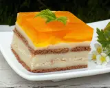 Pyszne ciasto bez pieczenia z pomarańczową galaretką i kremem. Idealne na letnie popołudnie.