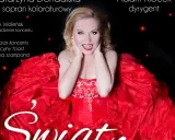 Katarzyna Dondajska, sopran koloraturowy, w olśniewającej czerwonej sukni, gotowa na magiczny wieczór.