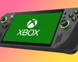 Nowy, czarny xbox handheld z zielonym ekranem i logo Xbox.