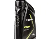 Czarna butelka oleju silnikowego Cedrus 10W30 0,6L.